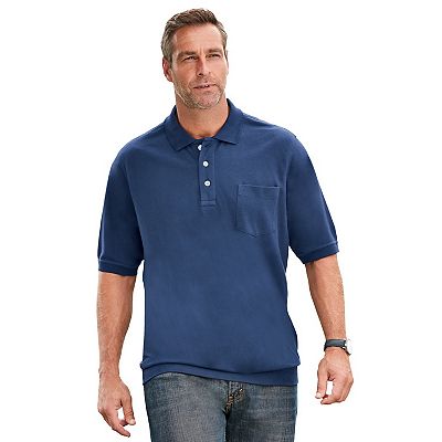 Men's tall polo shirts with pockets best sale