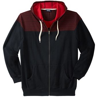 Kingsize Men's Big & Tall French Terry Snow Lodge Hoodie