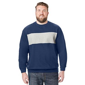 Kingsize Men's Big & Tall Fleece Crewneck Sweatshirt