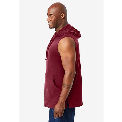 Kingsize Men's Big & Tall Lightweight Muscle Hoodie Tee