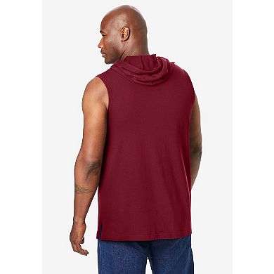 Kingsize Men's Big & Tall Lightweight Muscle Hoodie Tee