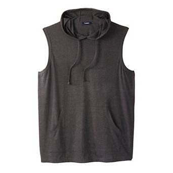 Kingsize Men's Big & Tall Lightweight Muscle Hoodie Tee