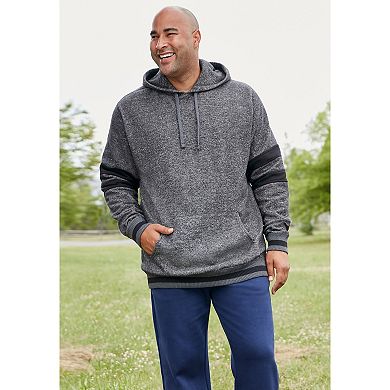 Kingsize Men's Big & Tall Coaches Collection Colorblocked Pullover Hoodie