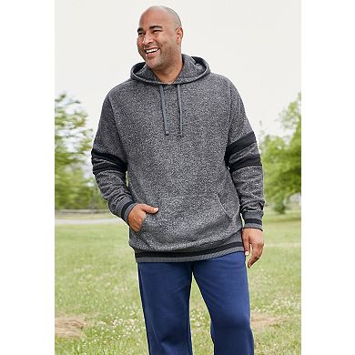 Kingsize Men's Big & Tall Coaches Collection Colorblocked Pullover Hoodie