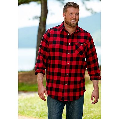 Boulder Creek by KingSize Men's Big & Tall Flannel Shirt
