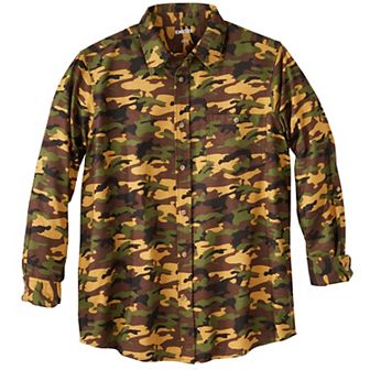 KingSize Men's Big & Tall Boulder Creek by KingSize Flannel Shirt