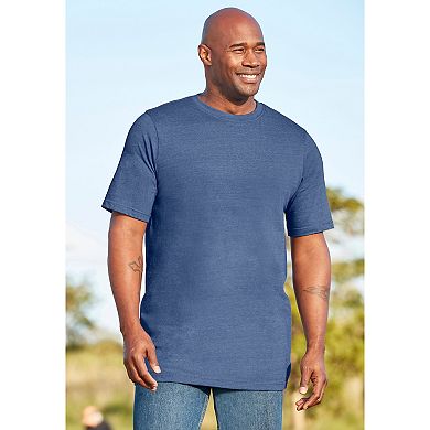 Boulder Creek by KingSize Men's Big & Tall Heavyweight Longer-Length Crewneck T-Shirt