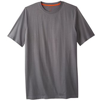 Boulder Creek By Kingsize Men's Big & Tall Heavyweight Longer-length Crewneck T-shirt