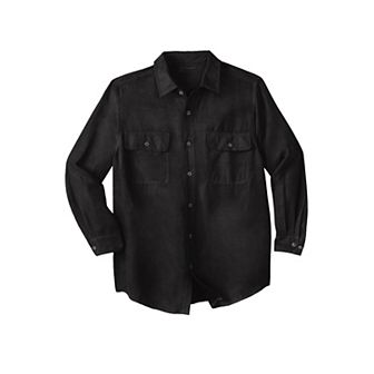 Boulder Creek by KingSize Men's Big & Tall Long Sleeve Moleskin Shirt