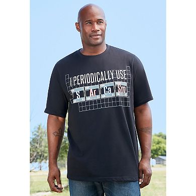 Kingsize Men's Big & Tall Slogan Graphic T-shirt