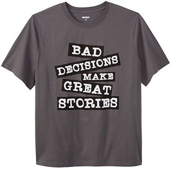 Kingsize Men's Big & Tall Slogan Graphic T-shirt