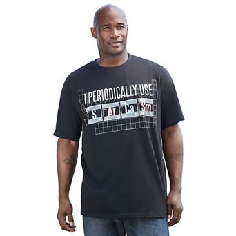 Kingsize Men's Big & Tall Slogan Graphic T-shirt