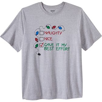 Kingsize Men's Big & Tall Seasonal Graphic Tee