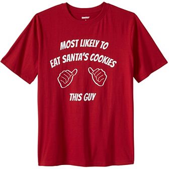 Kingsize Men's Big & Tall Seasonal Graphic Tee