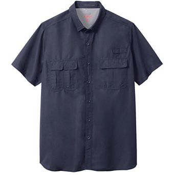 Boulder Creek by KingSize Men's Big & Tall Off-Shore Short-Sleeve Sports Shirt