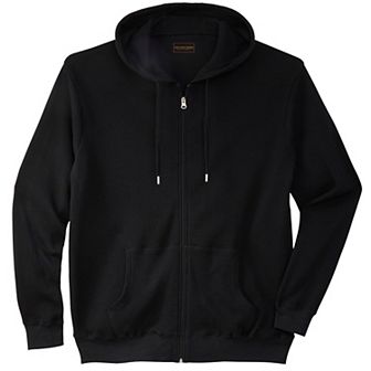 Boulder Creek by KingSize Men's Big & Tall Thermal Waffle Zip Hoodie