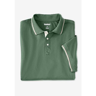 KingSize Men's Big & Tall Double Tipped Polo