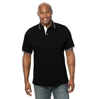KingSize Men's Big & Tall Double Tipped Polo