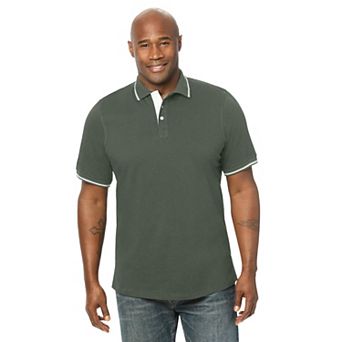 KingSize Men's Big & Tall Double Tipped Polo