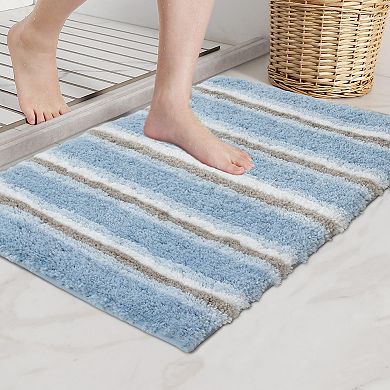 Home Weavers Glamour Collection 100% Microfiber Bathroom Rug, Non Slip & Fast Dry Bath Rug