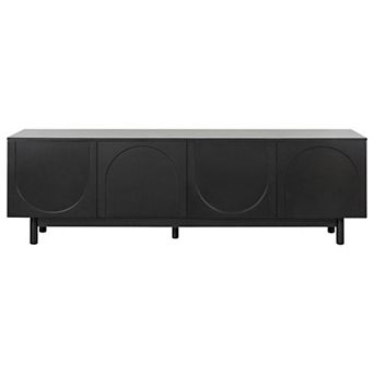 Merax Graceful Tv Stand With Arch Cabinets