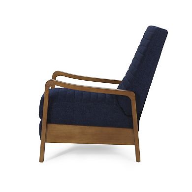 Merax Fabric Wood Hand Manual Club Recliner