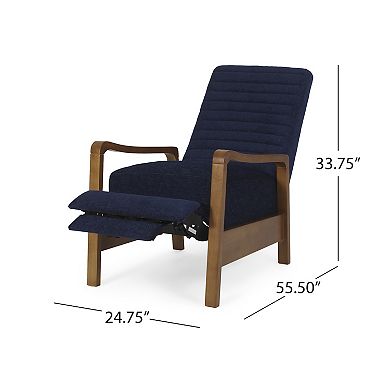 Merax Fabric Wood Hand Manual Club Recliner