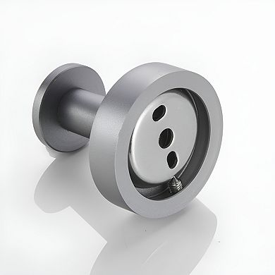 Round Base Wall Hanging Coat Hook with Screws- Matte Black Towel Hook, 4 Pack