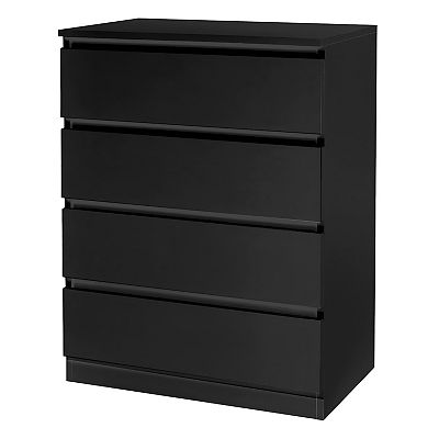 4 drawer dresser chest black Ronnie Black Ponte Jersey Mini Dress – Finery London