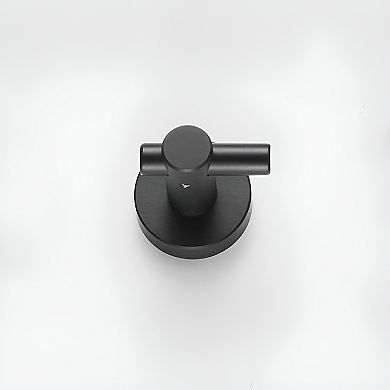 Round Base Wall Hanging Hook with Screws- Matte Black Hook, 4 Pack, for Entry Shoe Cabinet