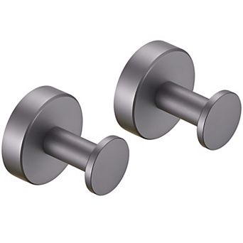 Round Base Wall Hanging Coat Hook with Screws- Towel Hook, 2 Pack, for Entry Shoe Cabinet