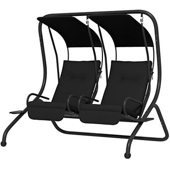 Versatile Two Seater Patio Swing Set with Stand
