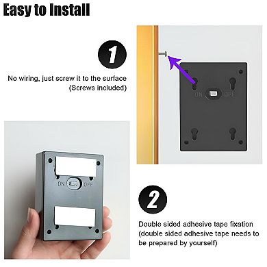 Outdoor Solar Deck Lights Path for Garden, Patio, Stairs Step - 2pcs