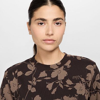 Women's Nike Sportswear Chill French Terry Printed Crewneck Sweatshirt
