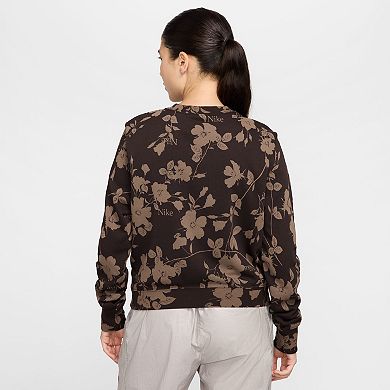 Women's Nike Sportswear Chill French Terry Printed Crewneck Sweatshirt