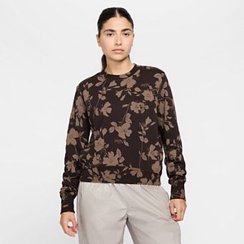 Women's Nike Sportswear Chill French Terry Printed Crewneck Sweatshirt