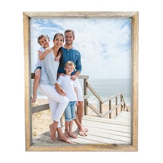 Rustic Farmhouse Signature Series Reclaimed Solid Wood Deep Inset Picture Frame