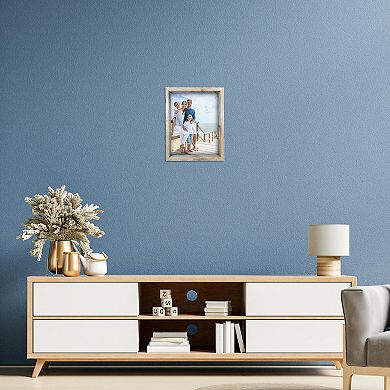 Rustic Farmhouse Signature Series Reclaimed Solid Wood Deep Inset Picture Frame