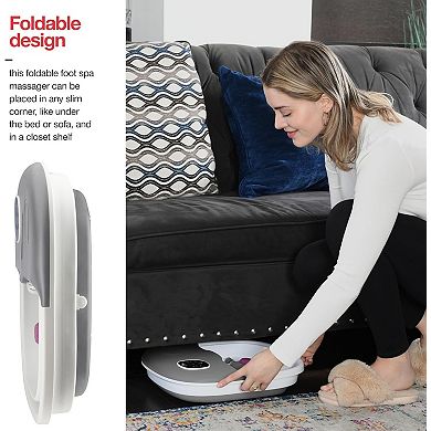 Foot Spa Massager Collapsible Option With Remote Control, Pumice Stone, Heat Option, Bubbles & Jets