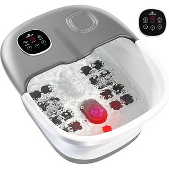 Foot Spa Massager Collapsible Option With Remote Control, Pumice Stone, Heat Option, Bubbles & Jets