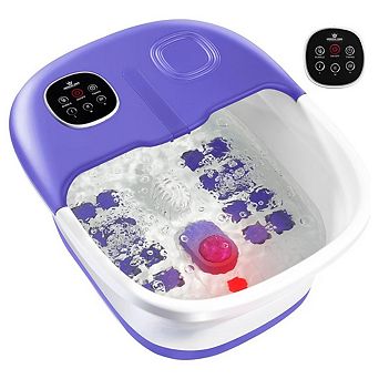 Foot Spa Massager Collapsible Option With Remote Control, Pumice Stone, Heat Option, Bubbles & Jets