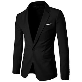 Men's Slim Fit Suit Jacket Sport Coat Business Daily Blazer