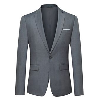 Men's Slim Fit Suit Jacket Sport Coat Business Daily Blazer
