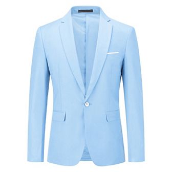 Men's Slim Fit Suit Jacket Sport Coat Business Daily Blazer