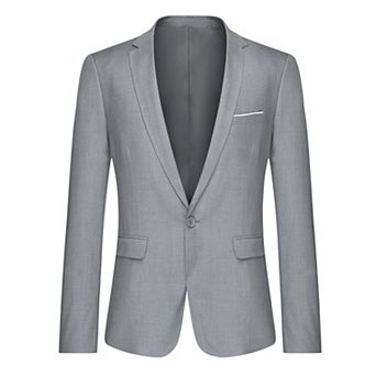 Men's Slim Fit Suit Jacket Sport Coat Business Daily Blazer