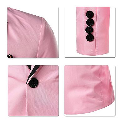 Mens Casual Slim Fit Suit Jacket Daily Business Coat