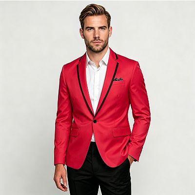 Mens Casual Slim Fit Suit Jacket Daily Business Coat