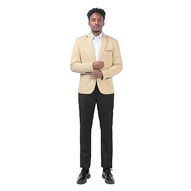 Men's Slim Fit Solid Color Business Casual Suit Jacket