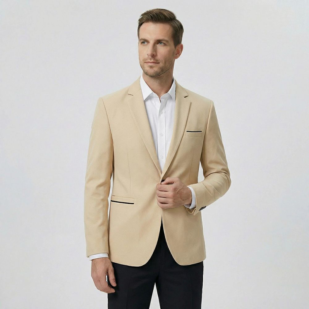 Men's Business Casual Slim Fit Collar Suit