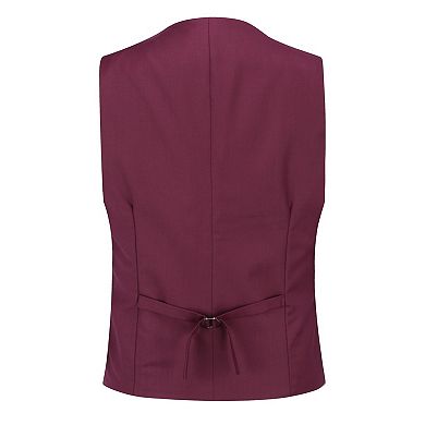 Men's Slim Fashion Vest Stitching Suit Collar Business Vest